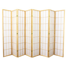 Shoji 8 Panel Rice Paper Room Divider